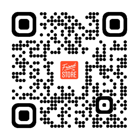QR code linking to Friend in Store in the App Store